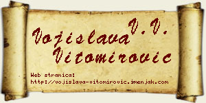 Vojislava Vitomirović vizit kartica